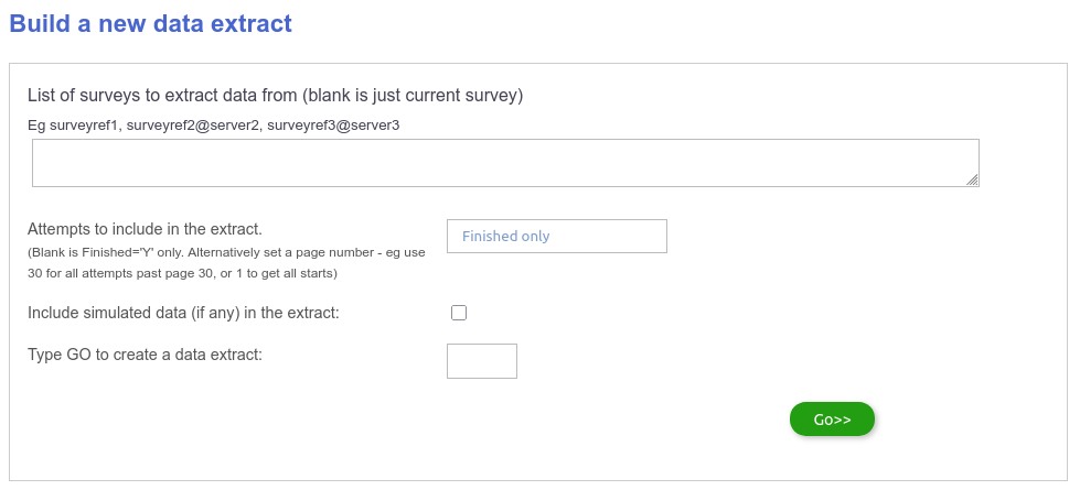 How to create a data extract for reporting in Cxoice