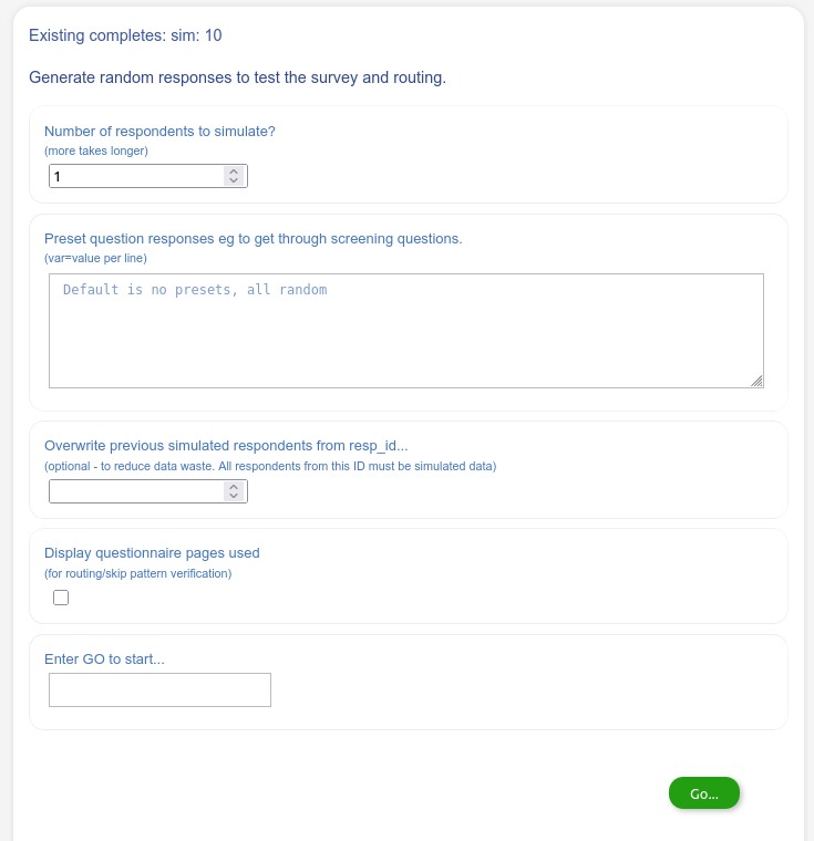 Simulating data options (advanced)